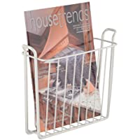 mDesign revistero - Revistero pared para el baño- la cocina o la oficina - Revistero pared metálico para libros y…
